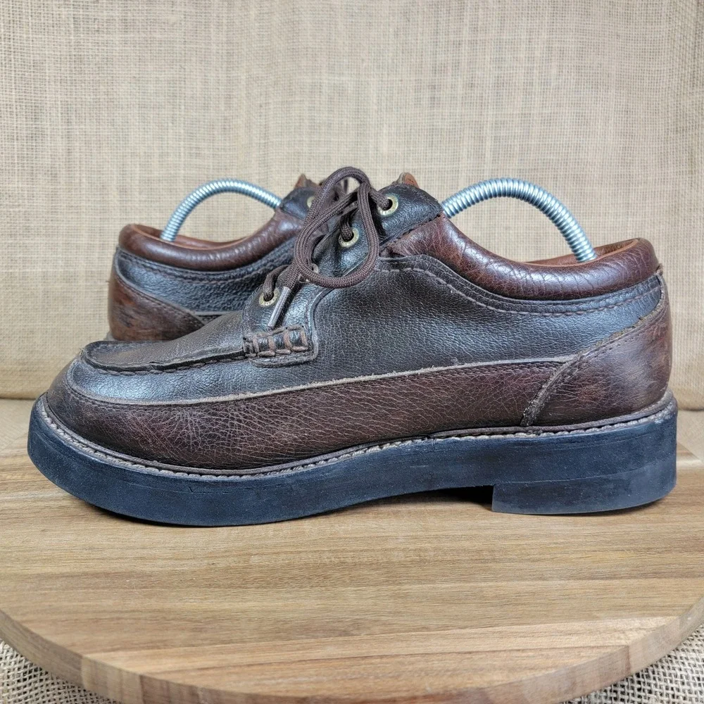 Irish Setter Red Wing Oxford Shoes Leather Moc Toe Rugged Outdoor Men's 10 D